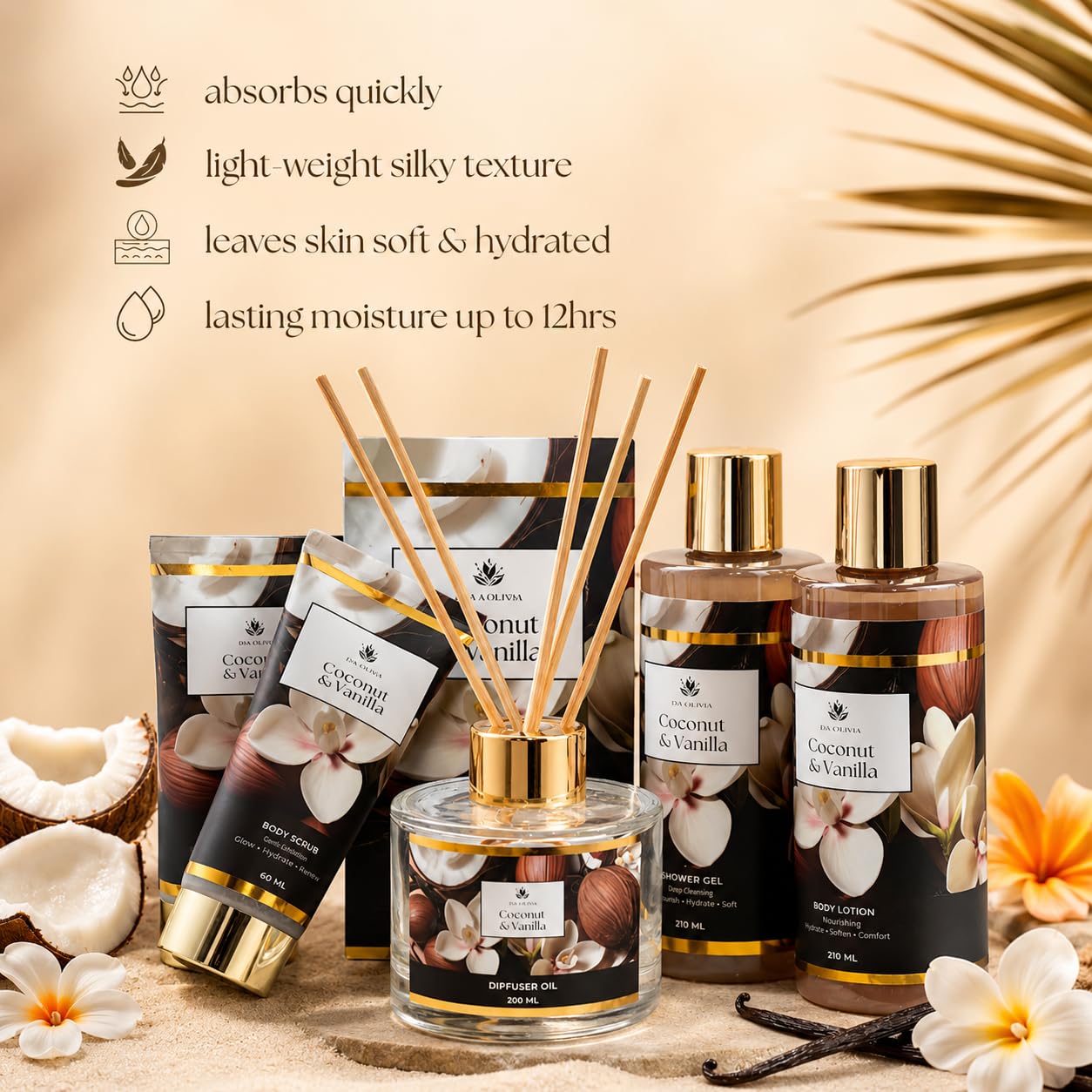 Coconut & Vanilla Luxury Spa Gift Basket